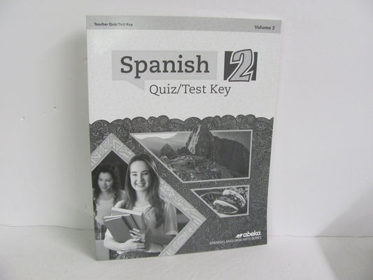 Spanish 2 Volume 2 Abeka Quiz/Test Key  Pre-Owned High School Spanish Books