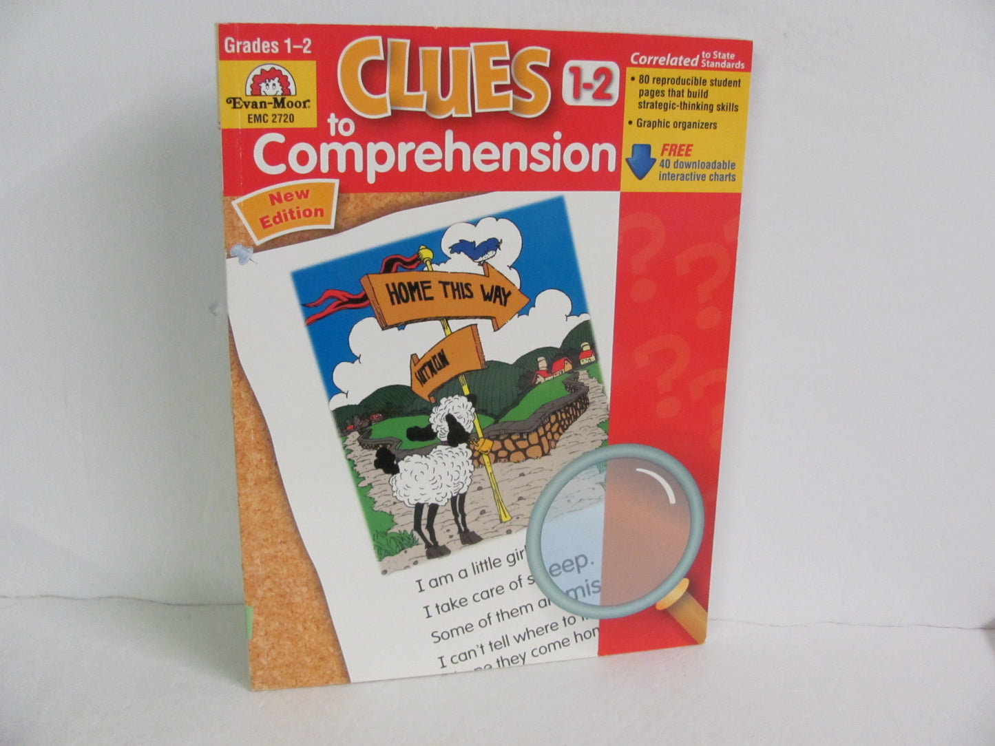 Clues to Comprehension Evan-Moor Pre-Owned 1st Grade Reading Textbooks