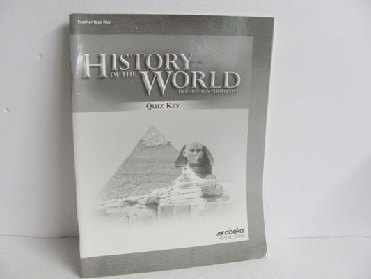 History of the World Abeka Quiz Key Pre-Owned 7th Grade History Textbooks