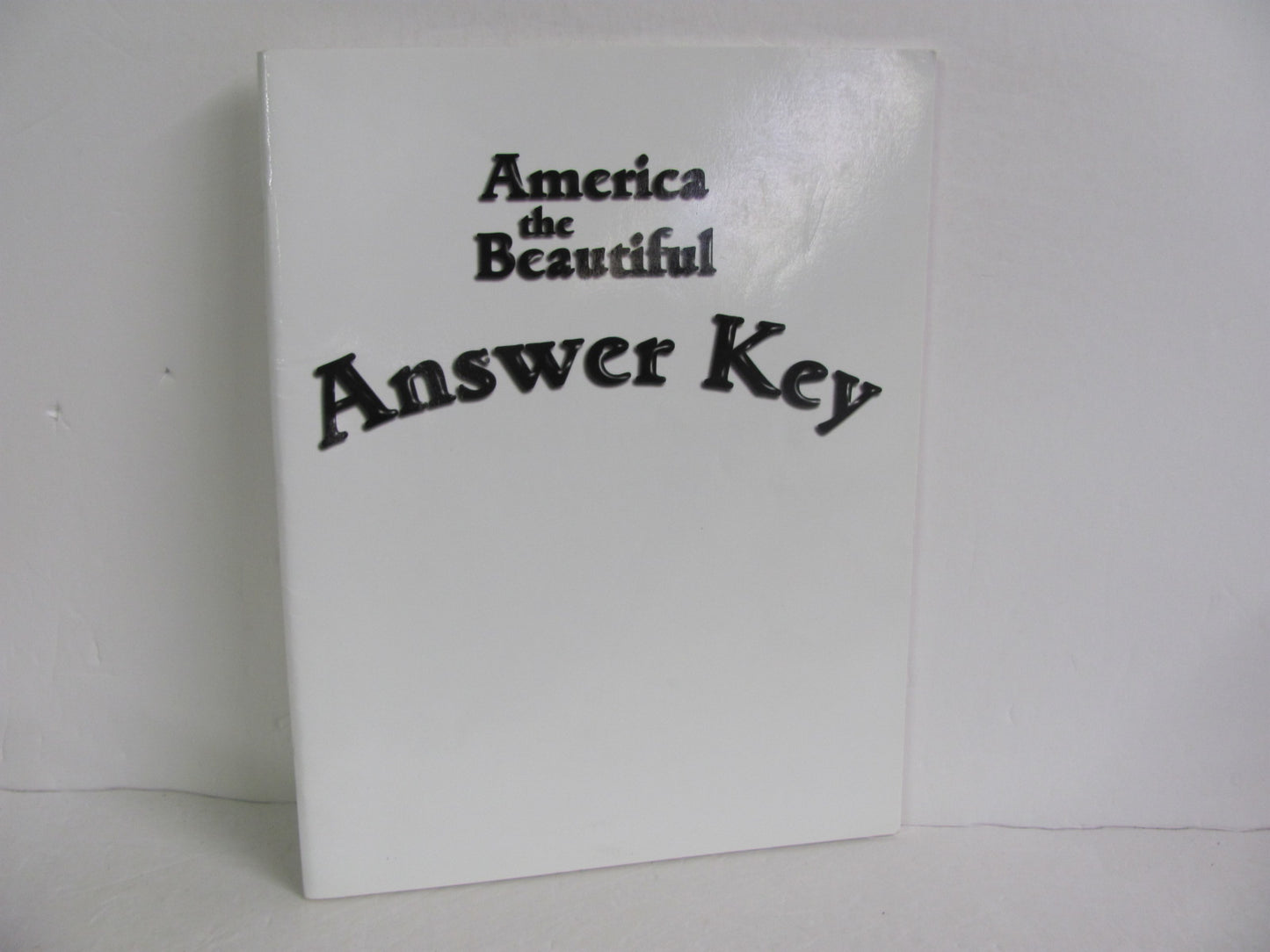 America the Beautiful Notgrass Answer Key  Pre-Owned History Textbooks