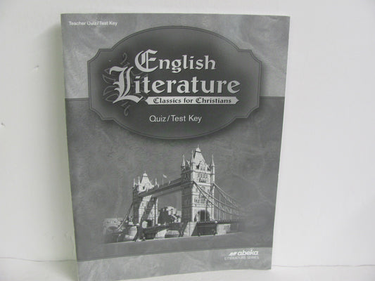 English Literature Abeka Quiz/Test Key  Pre-Owned 12th Grade Reading Textbooks