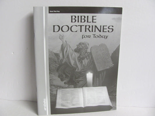 Bible Doctrines For Today Abeka Quiz/Test Key  Pre-Owned Bible Textbooks