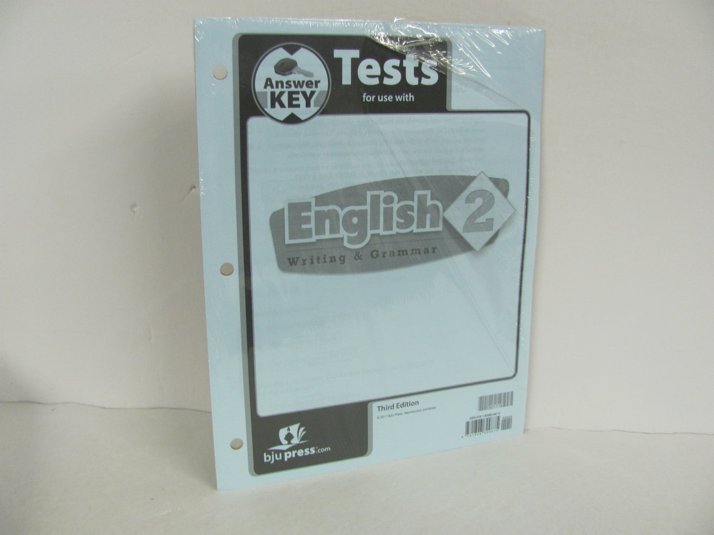 English 2 BJU Press Test Key Pre-Owned 2nd Grade Language Textbooks