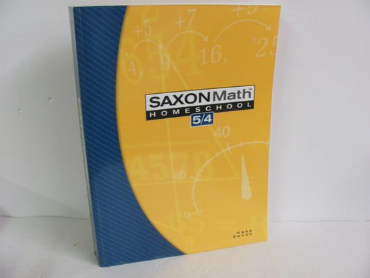 Math 54 Saxon Student Book Pre-Owned Saxon 4th Grade Mathematics Textbooks