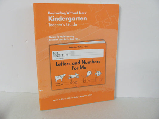 Letters and Numbers for Me Handwriting Without Tears Olsen Penmanship Books