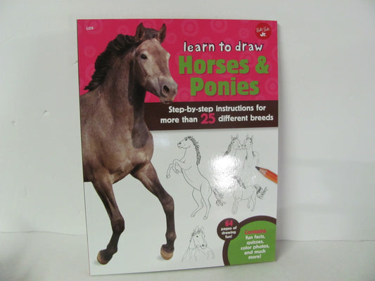 Learn to Draw Horses & Ponies Walter Foster Pre-Owned Art Books