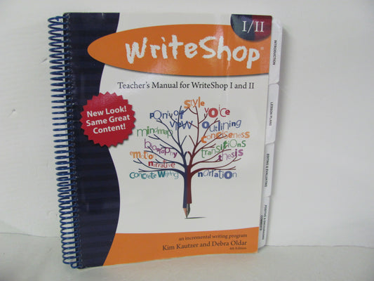 WriteShop I and II Teacher Manual  Pre-Owned Kautzer Creative Writing Books