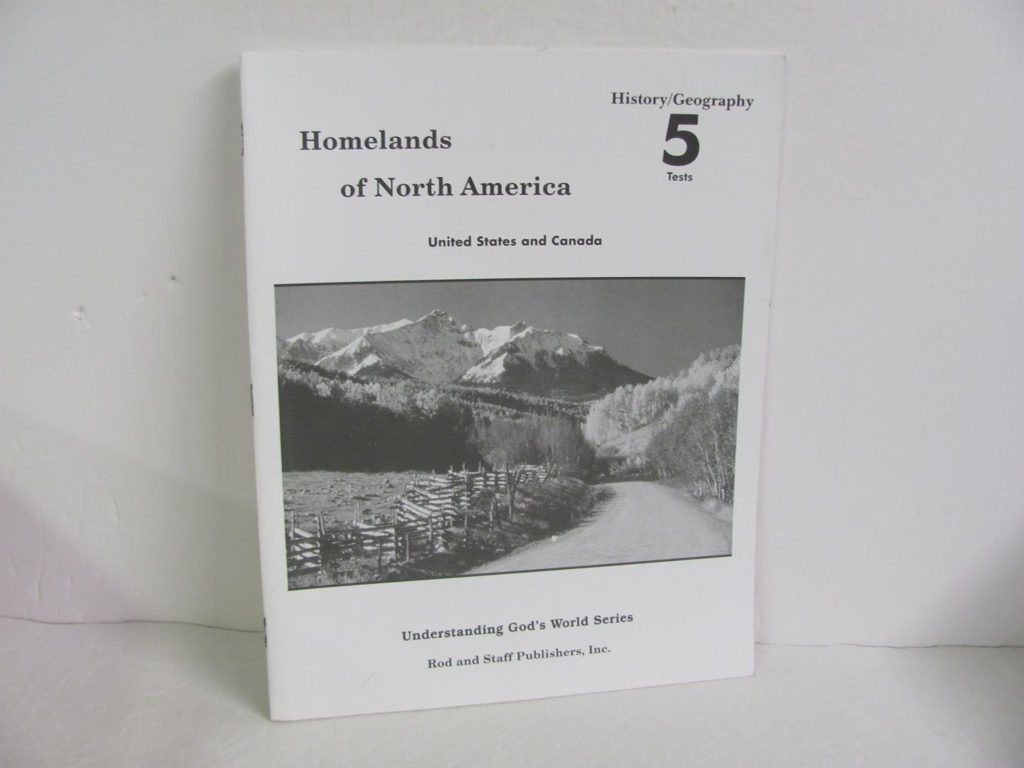 Homelands of North America Rod & Staff Tests  Pre-Owned History Textbooks
