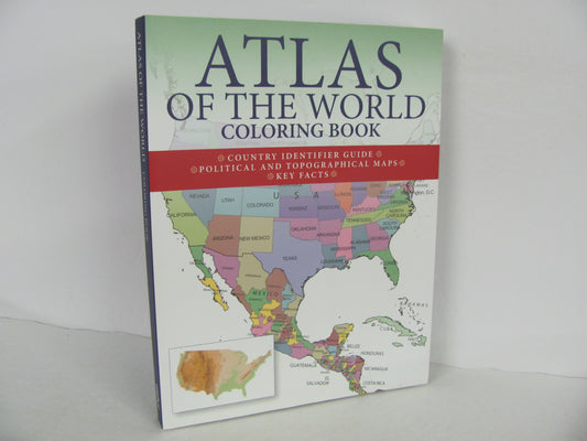 Atlas of the World Amber Books Coloring Book  Used Geography Books