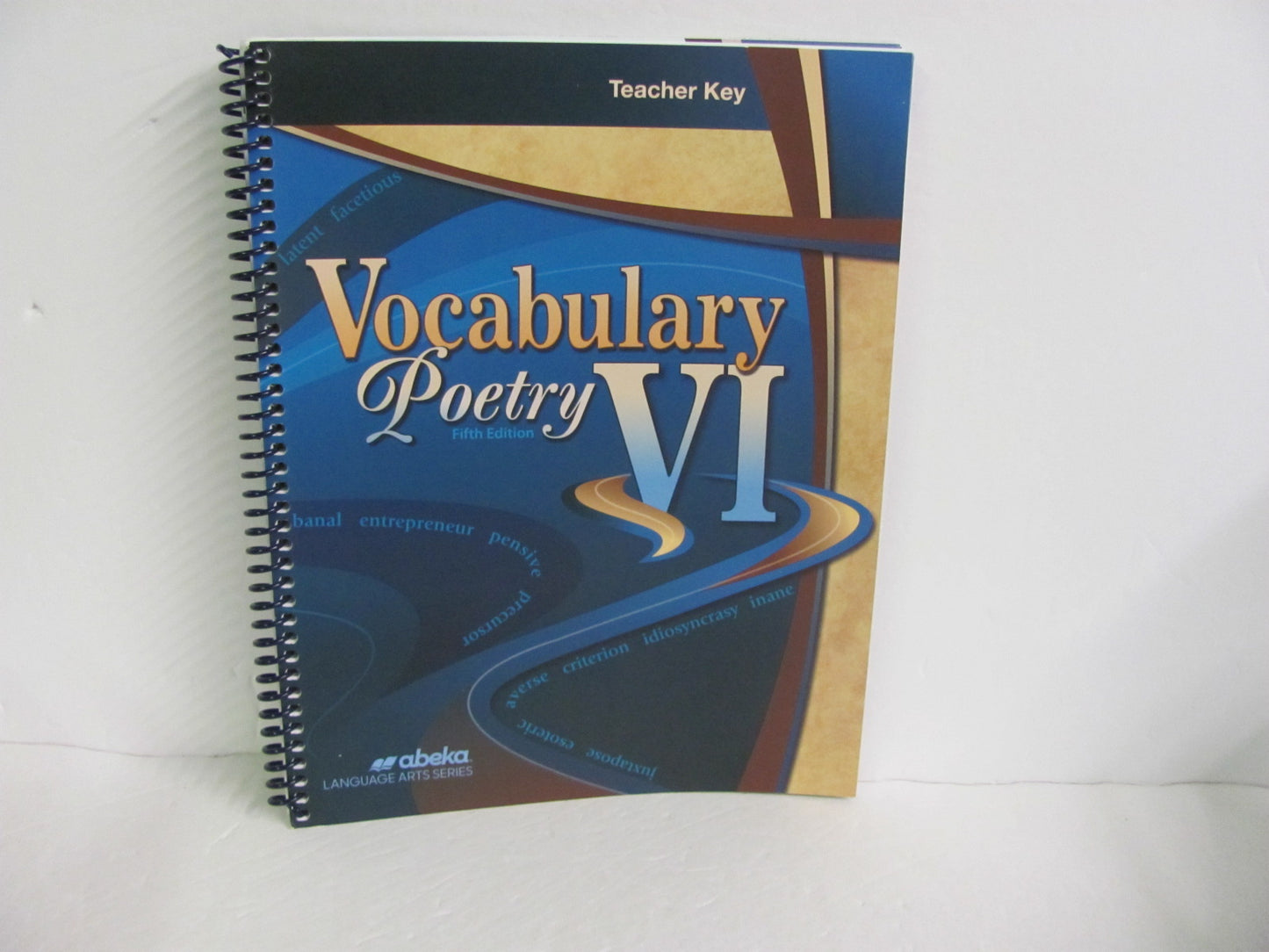 Vocabulary Poetry VI Abeka Teacher Key  Pre-Owned Spelling/Vocabulary Books