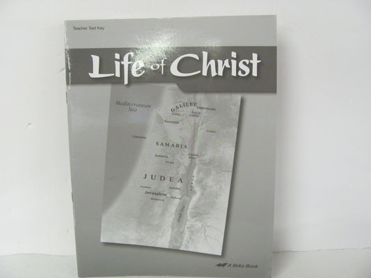 Life of Christ Abeka Test Key Pre-Owned 7th Grade Bible Textbooks