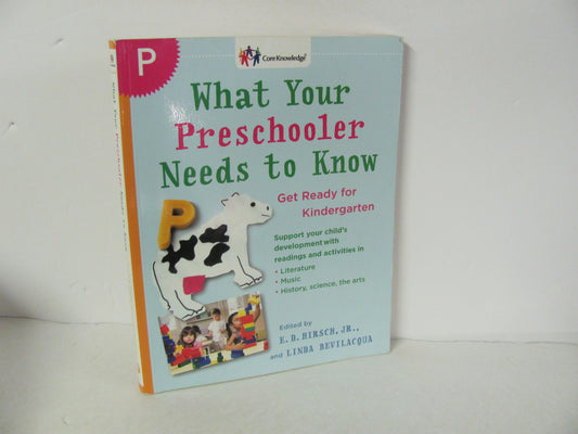 What Your Preschooler Needs to Know Bantam Pre-Owned Early Learning Books