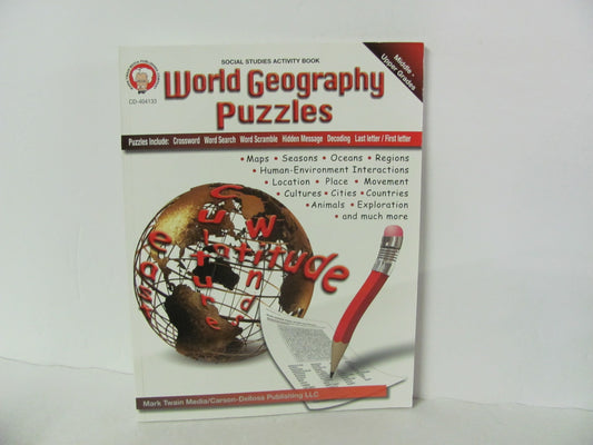 World Geography Puzzles Mark Twain Pub Pre-Owned High School Geography Books