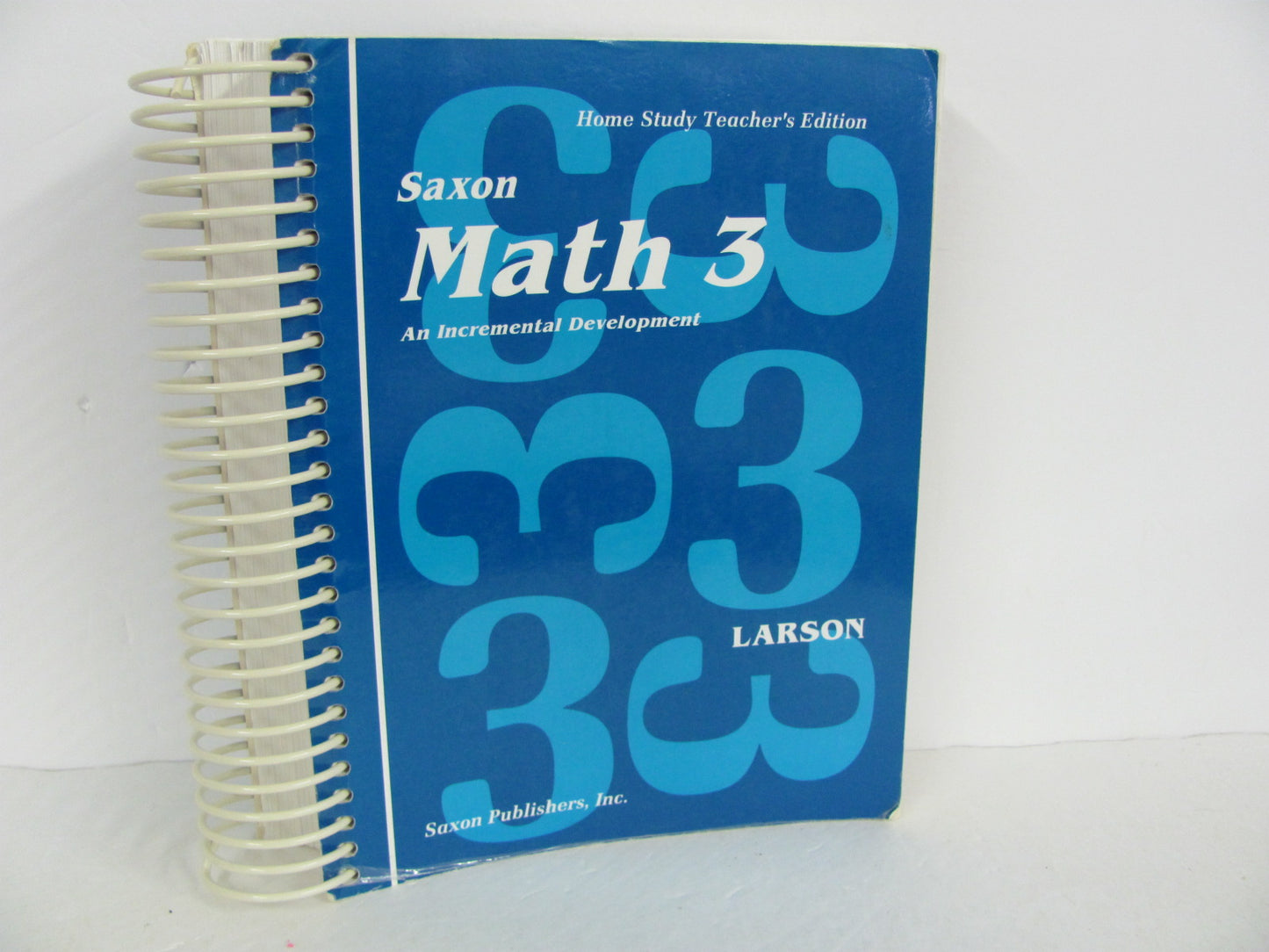 Math 3 Saxon Teacher's Edition Used Larson 3rd Grade Mathematics Textbooks