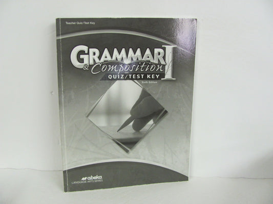 Grammar & Composition 1 Abeka Quiz/Test Key  Pre-Owned Language Textbooks