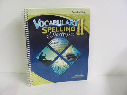 Vocabulary Spelling Poetry II Abeka 8th Grade Spelling/Vocabulary Books